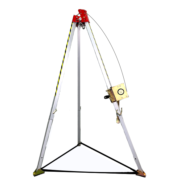 KIT TRIPIÉ ALUMINIO CON CABRESTANTE PARA ESPACIOS CONFINADOS UFS USP-TP-700 2.15 M